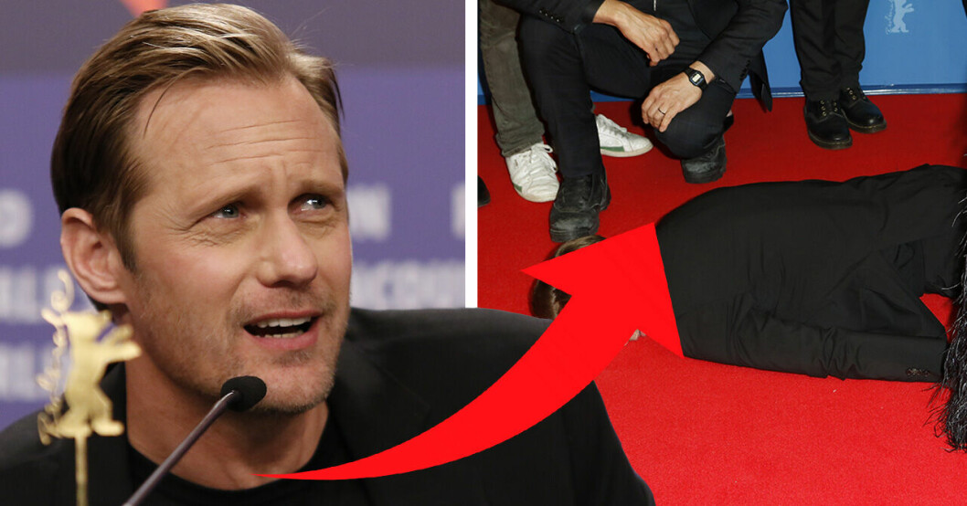 Chockbilden på Alexander Skarsgård – efter romansryktena