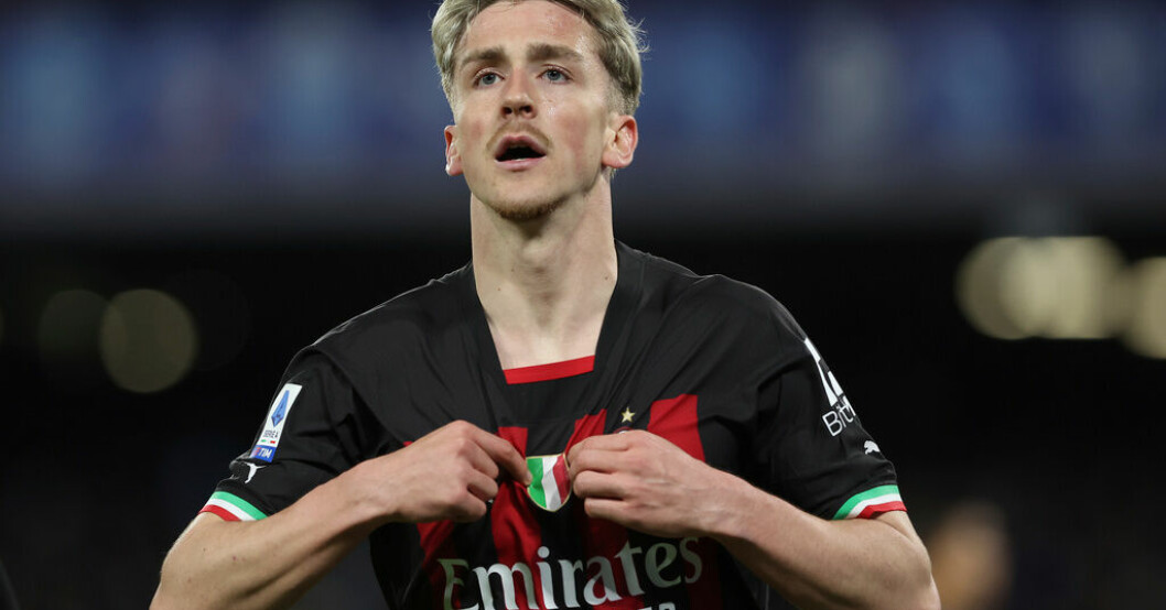 Alexis Saelemaekers fixade 1-1 mot Roma. Arkivbild. Milan räddade kryss sent