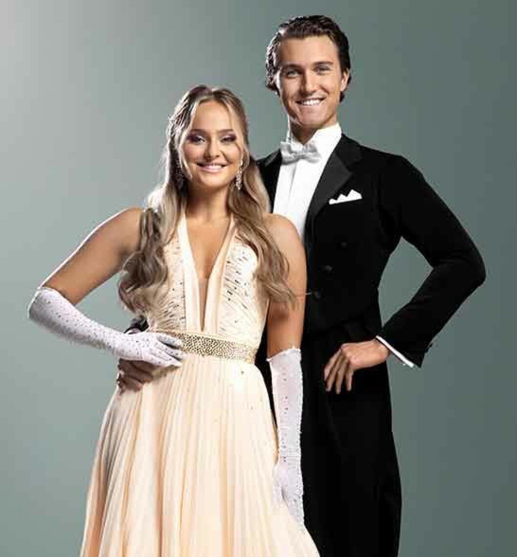 Hugo Gustafsson dansar med Alice Stenlöf i årets Let’s dance. Alice Stenlöf och dansaren Hugo Gustafsson.