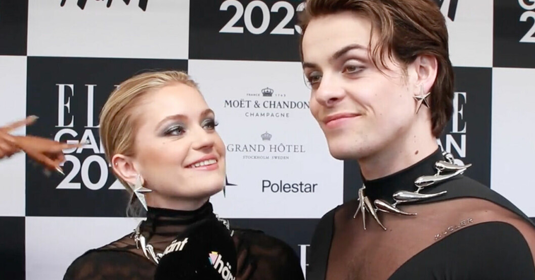 Alicia Agneson bekräftar lyckan med pojkvännen Herman Tømmeraas