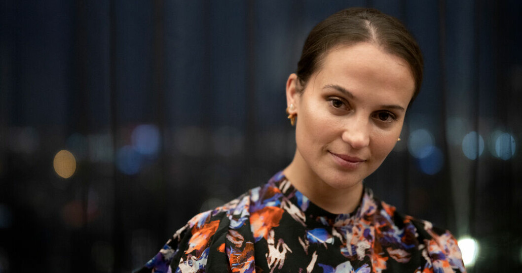 Alicia Vikander. Arkivbild. Vikander gör film med Law och De Armas