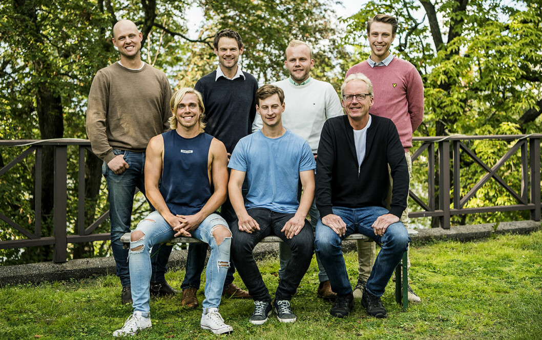 Årets bönder: bakre raden från vänster: Jimmy Olofsson, Alexander Andersson, André Petersson och Pelle Hansson Ed. Främre raden från vänster: Mattias Karlsson, Oscar Fjärrstrand och Ulf Lindkvist.