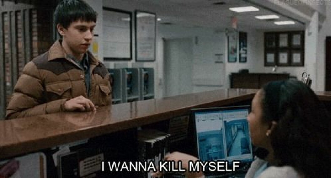 Via: <a href="http://giphy.com/gifs/movie-suicide-its-kind-of-a-funny-story-rVRJrDFYgNokg" target="_blank" rel="noopener">Giphy.com</a> Via: Giphy.com