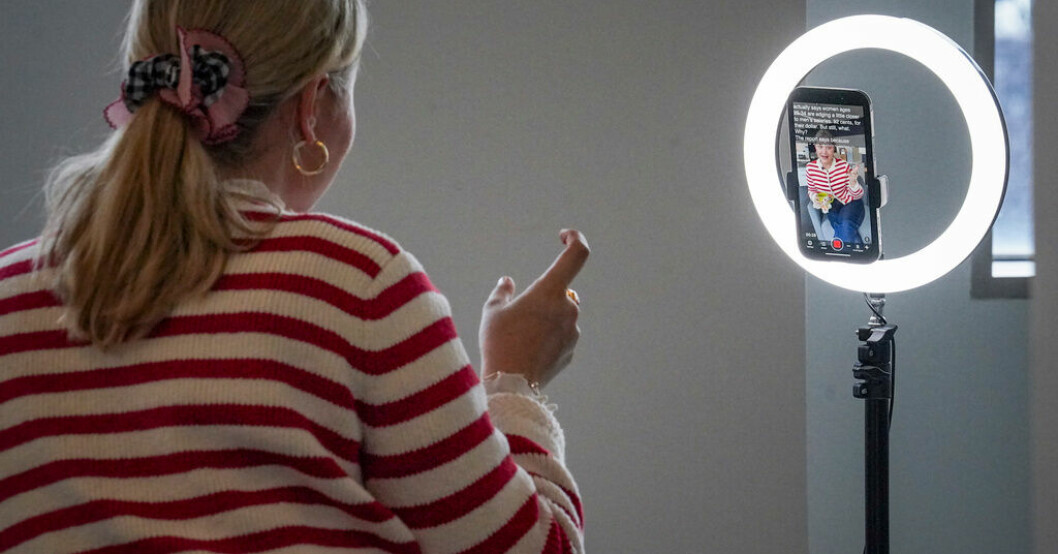 Allt som syns på Tiktok är inte på riktigt. Arkivbild. Varning för skev självbild av Tiktok-filter