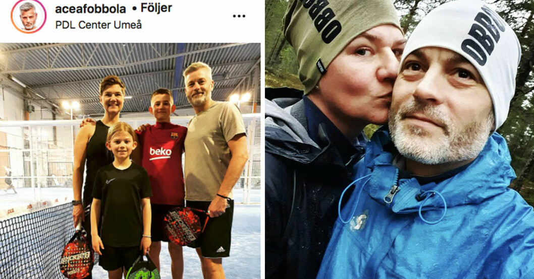 Andreas med familjen. Andreas Alseryd med familjen.