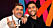 Mendes och Alvaro Estrella under SVTs presentation av de artister som ska tävla i Melodifestivalen 2020.