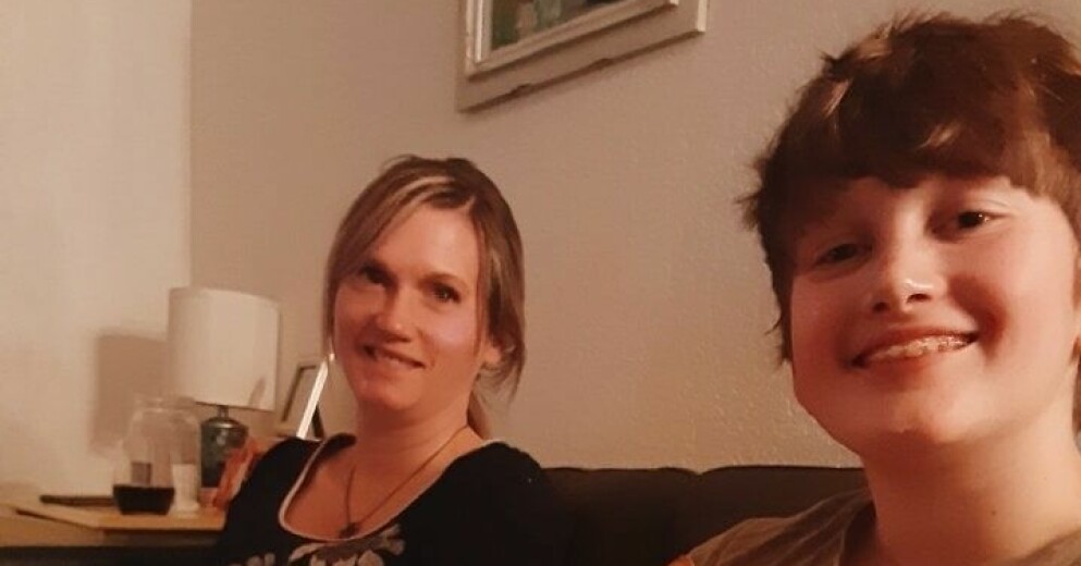 Socialen kom hem till Amber Briggle den 28 februari. Nu är hon orolig att förlora vårdnaden av sin son. Amber Briggle med sin son