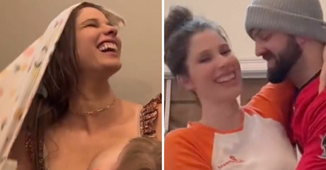 Janelle, 32, tvingades amma sin make under drömsemestern.