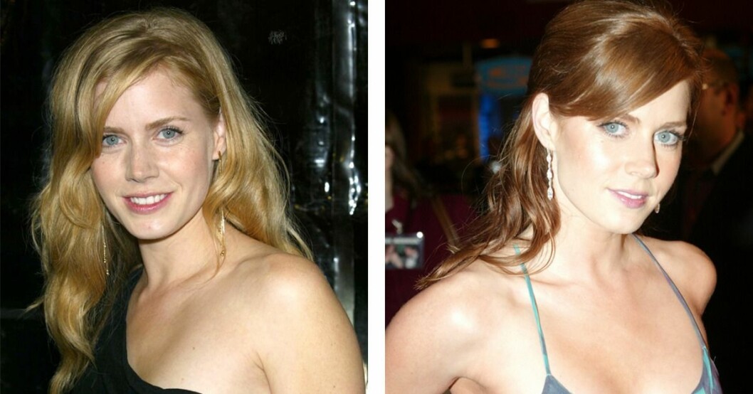 Till höger är året 2003 och Amy får inga roller. Till vänster är året 2004 och Amy får massor av erbjudanden av roller. amyadams