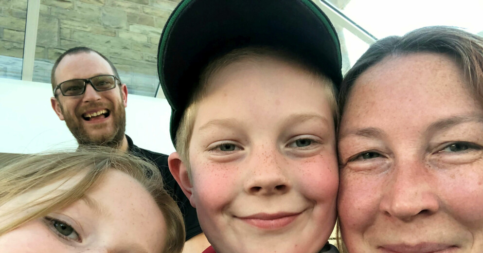 Jasper och hans familj hade hopp om framtiden efter några tuffa år med pandemi. Jasper Bryan Cook med familj.