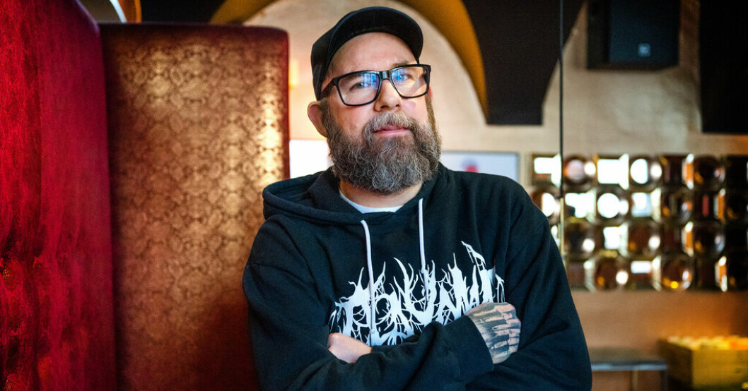 Anders Fridén är sångare i bandet In Flames. Arkivbild. In Flames klara för Liseberg
