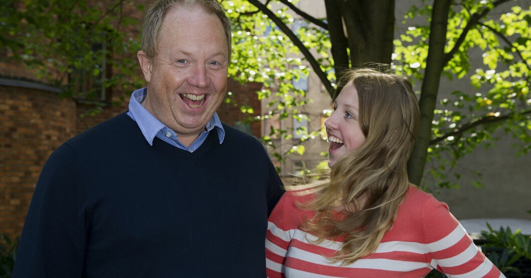 Anders Jansson och dotter Rebecca 2012.