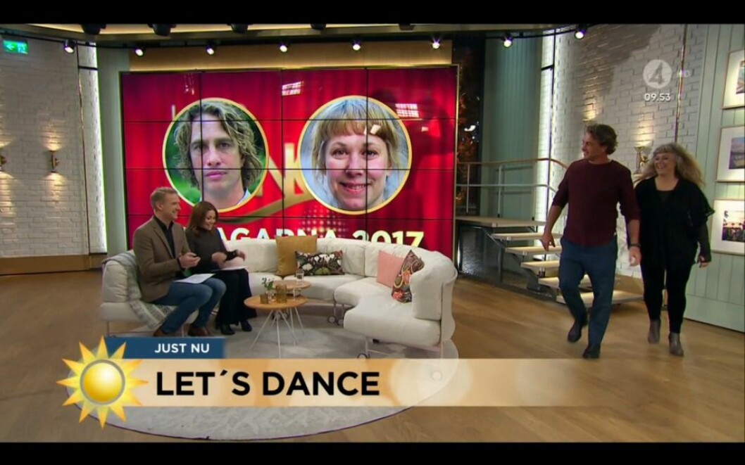 Anders Öfvergård och Stina Wollter ska shaka loss i Let’s dance. andersstina