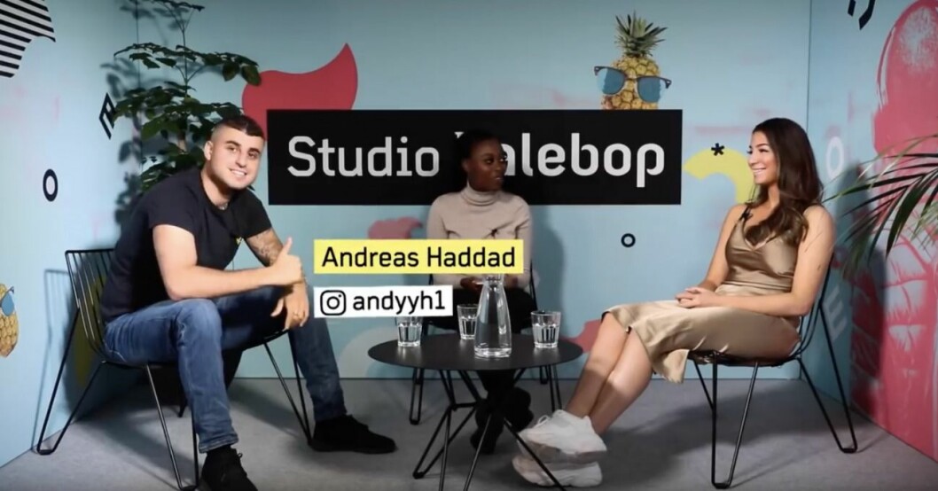 FOTO: Youtube Andreas Haddad i programmet TJAFS