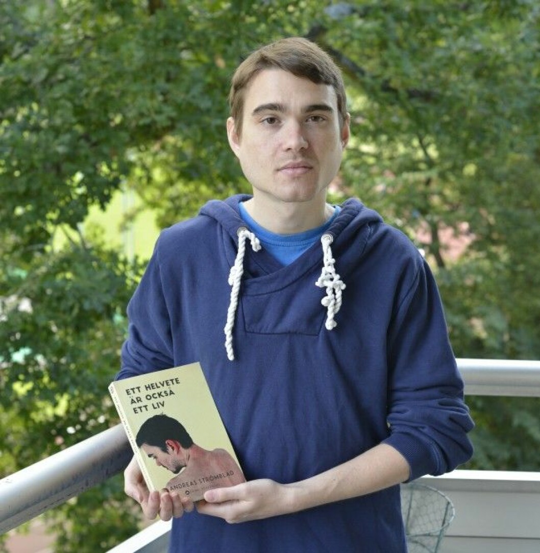 Andreas Strömblad delar med sig av sin kamp i modiga debuten “Ett helvete är också ett liv”. Foto: Evis Renander Foto: Evis Renander