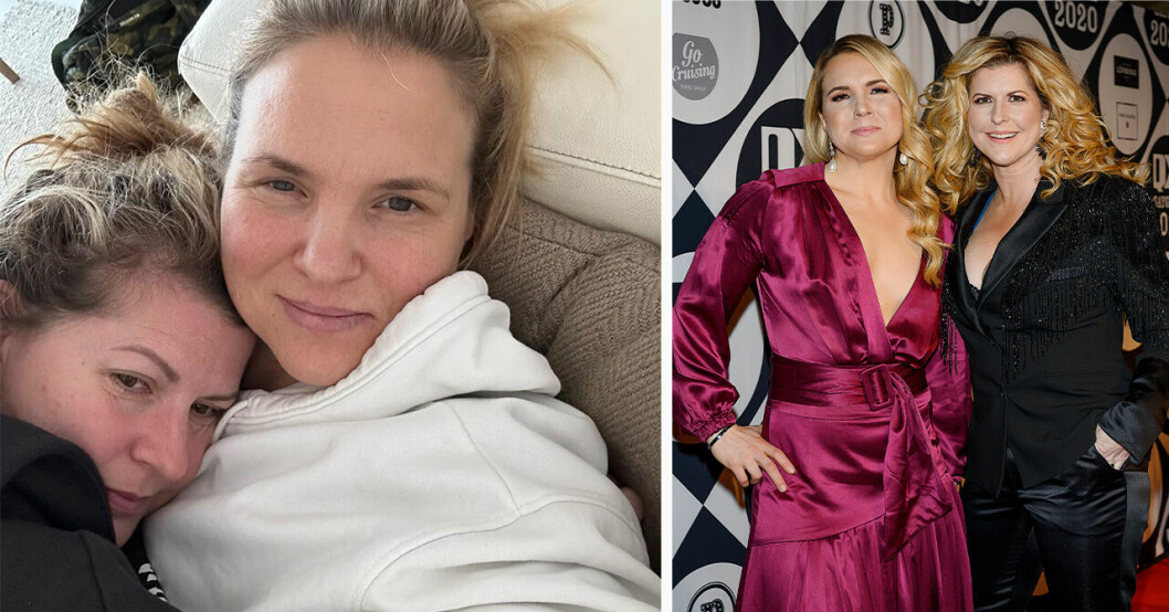 Anja Pärson och Filippa Rådin.