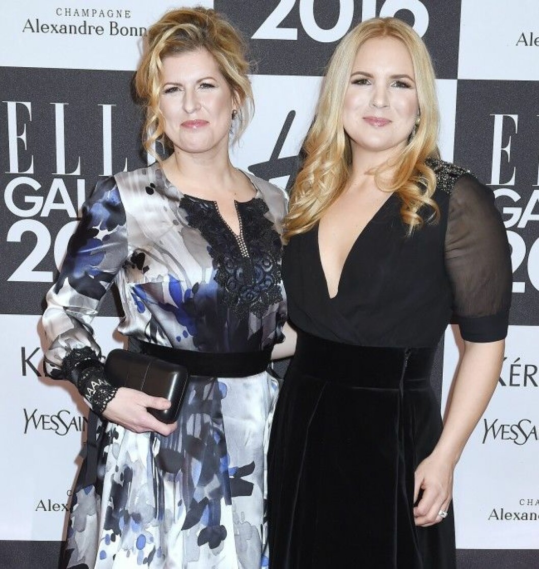 Filippa Rådin och Anja Pärson på årets Elle-gala. Filippa Rådin och Anja Pärson på årets Elle-gala.