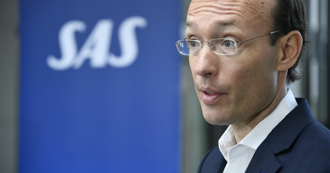 Anko van der Werff, VD och koncernchef för SAS. Arkivbild. SAS ser ljusning - trots brakförlust