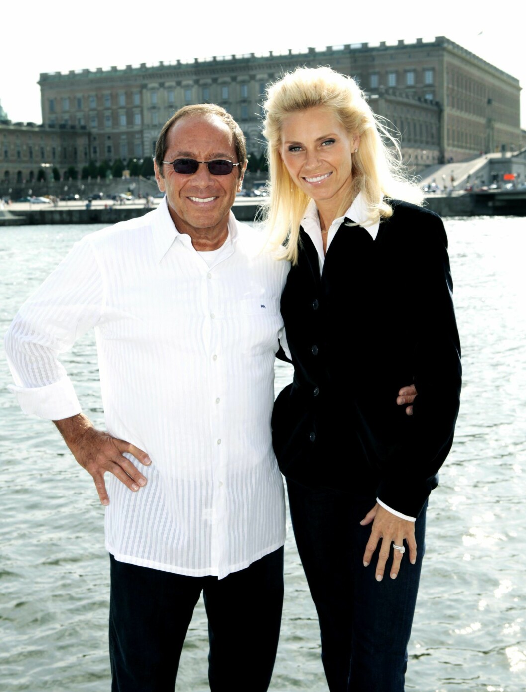 Anna Anka och Paul Anka på den tiden då de fortfarande var ett par. Anna Anka och Paul Anka