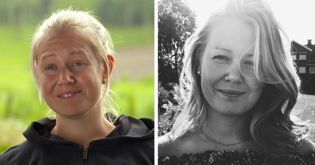 Anna Jonsson i Bonde söker fru och hur hon ser ut i dag. <strong>Foto: TV4 och Privat.</strong> Anna Jonsson i Bonde söker fru 2019.