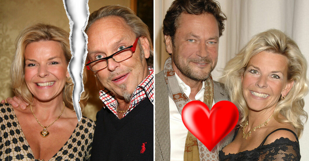 Anna Skipper med ex-maken Olof och nye maken Bob Evertse. Anna Skipper med ex-maken Olof och nye maken Bob Evertse.