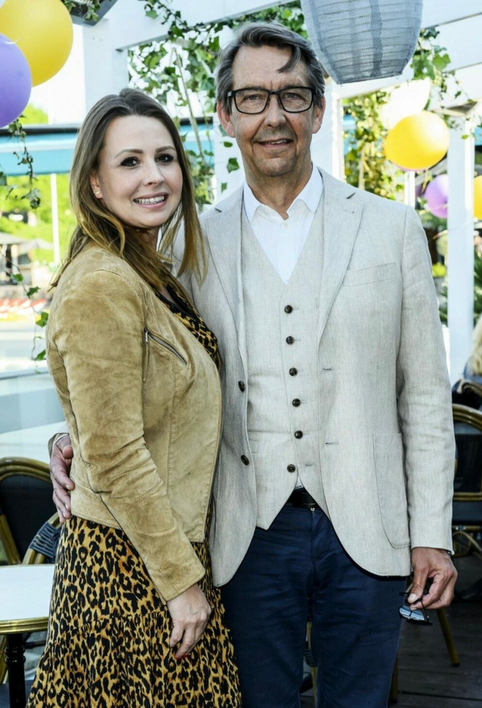 Anna Aro Ring med maken Hasse på röda mattan. Anna Aro Ring med maken Hasse