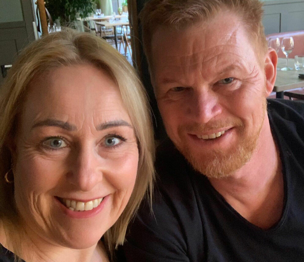 Annica med maken Robert. Annica Lundgren Frisk med maken Robert.