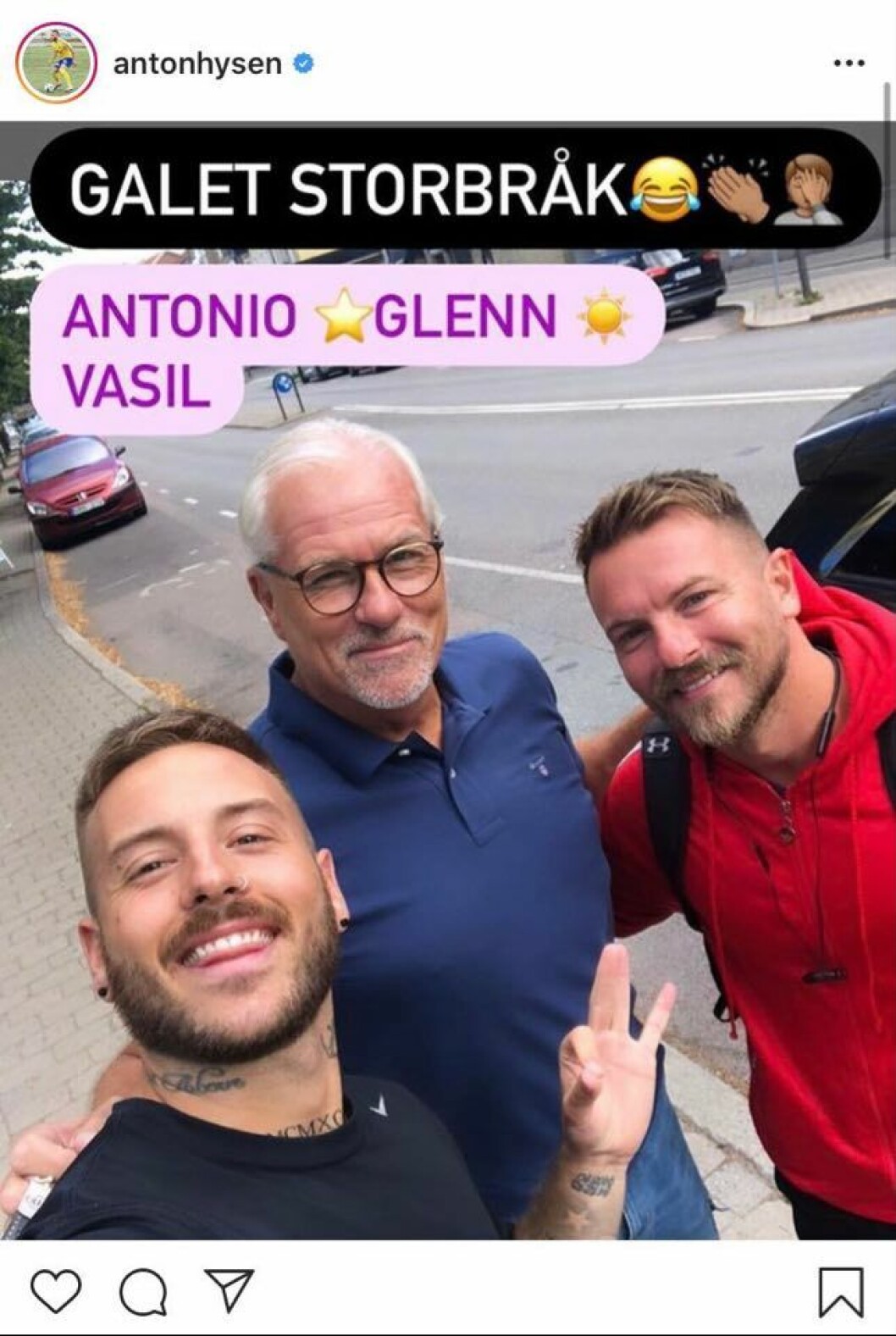FOTO: Instagram Anton Hysén