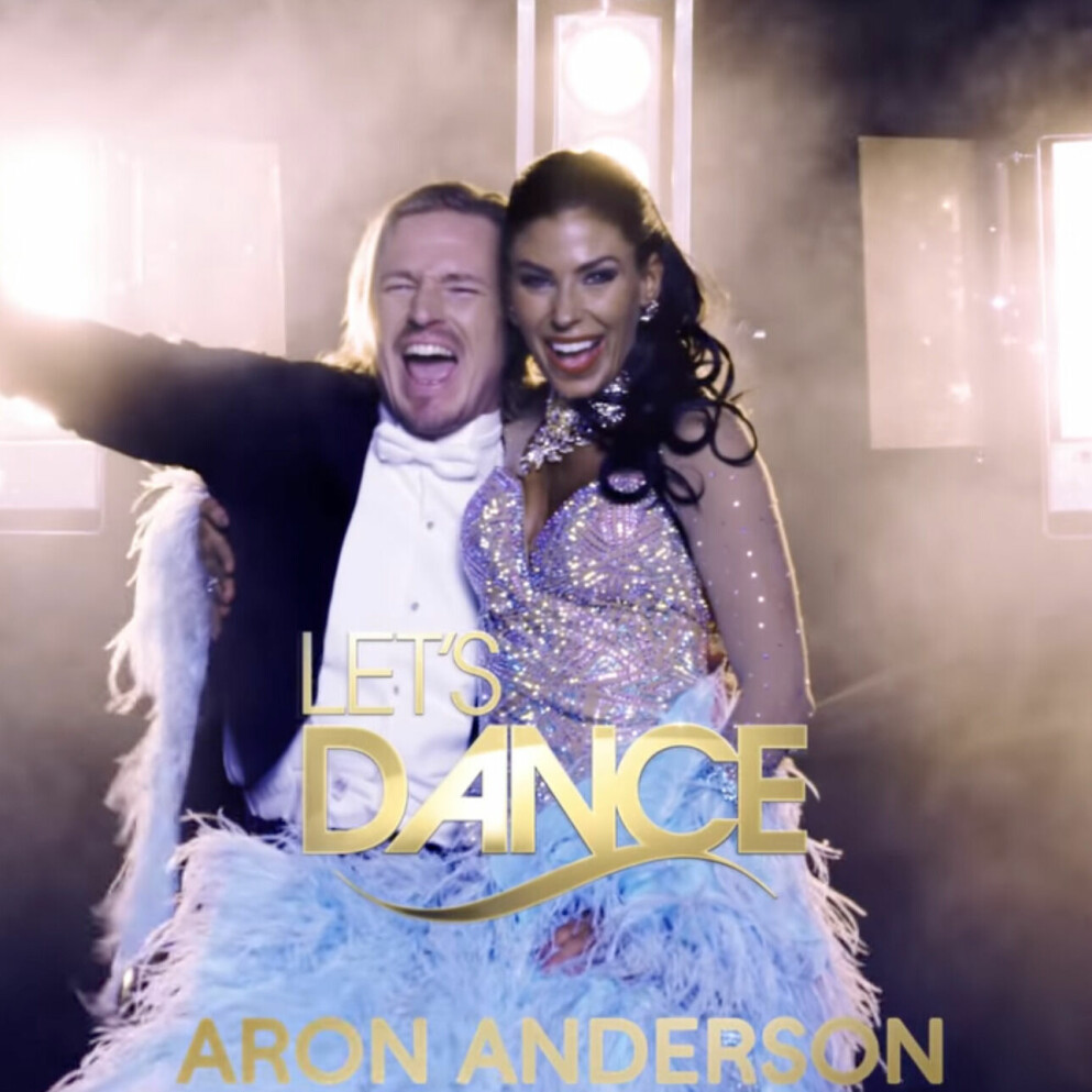 Aron och Jasmine. Aron Anderson och Jasmine Takacz i Lets dance 2022