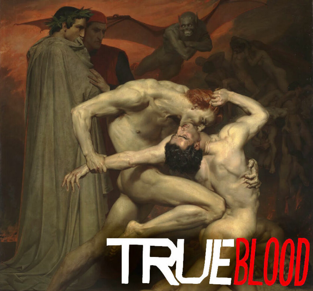 Bilden är ett montage. Art True Blood