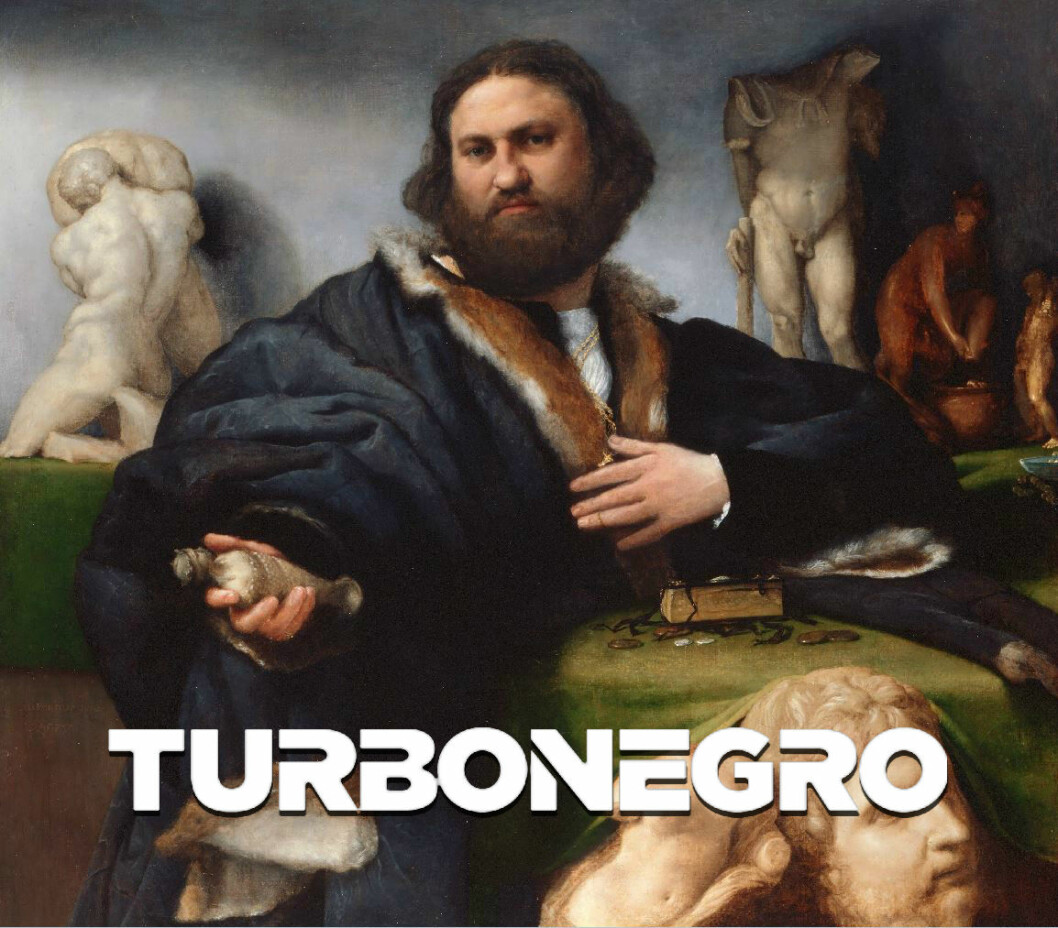 Bilden är ett montage. Art Turbonegro