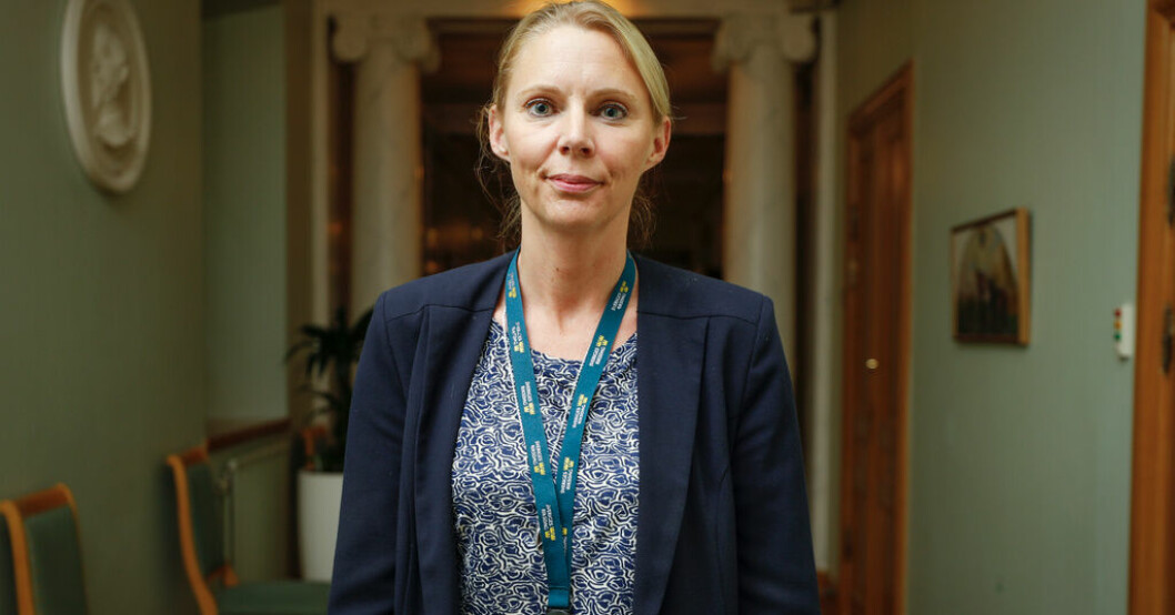 Åsa Westlund, distriktsordförande för Socialdemokraterna i Stockholms län. Arkivbild. S kan utesluta medlem efter Botkyrkautredning
