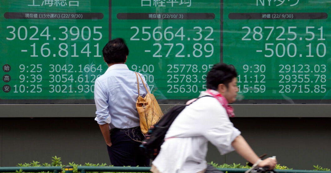 Asiens ledande börser handlade på minussidan på onsdagen efter ovanligt hökaktiga uttalanden från USA:s centralbankschef Jerome Powell. Arkivbild. Deppigt på Asienbörser efter Fed-besked