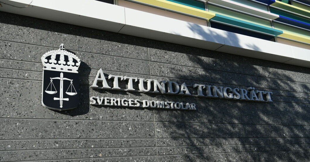 Attunda tingsrätt i Sollentuna som på torsdagen dömde två kvinnor för synnerligen grovt narkotikabrott. Arkivbild. Kvinnor döms för att ha gömt 300 kilo knark