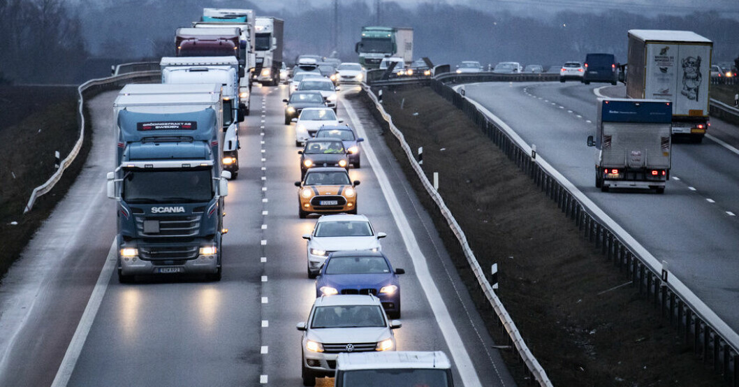Även tunga transporter kan bli lönsamma med eldrift enligt en studie. Arkivbild. Lastbil på el kan bli billigare än med diesel