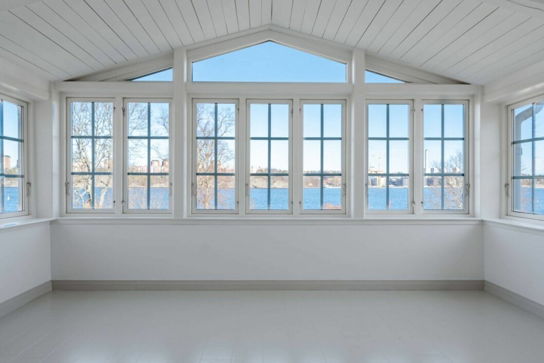 Ljusinsläppet går det inte att klaga på. Jonas Bergströms villa på Djurgården