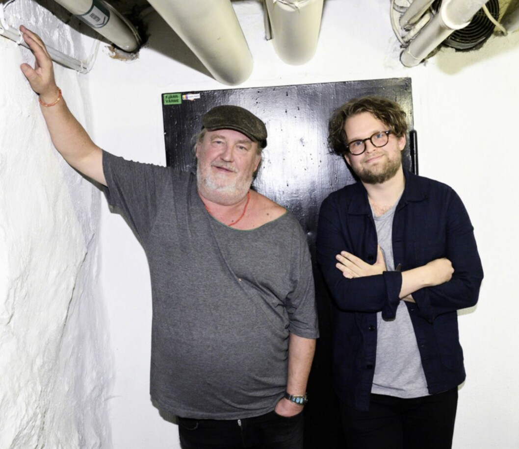 Per “Plura” Jonsson med sonen Axel Jonsson-Stridbeck, inför turnén tillsammans år 2016. FOTO: Henrik Montgomery/TT Per "Plura" Jonsson med sonen Axel Jonsson-Stridbeck