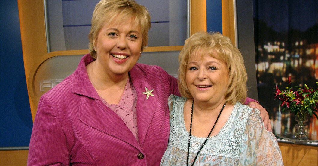 Suzanne med Kikki Danielsson. Suzanne Axell och Kikki Danielsson.