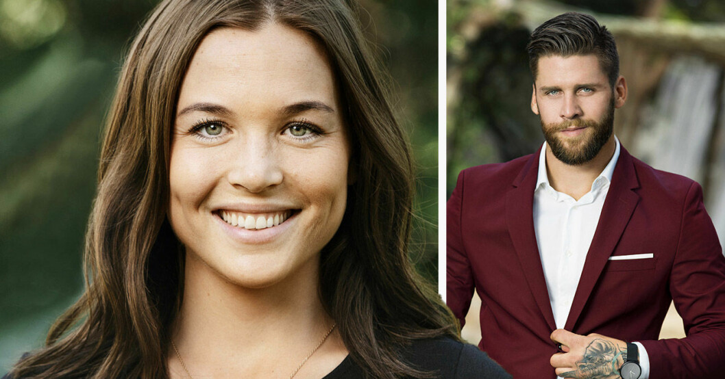 Linn Helesdotter och Simon Hermansson i Bachelor.