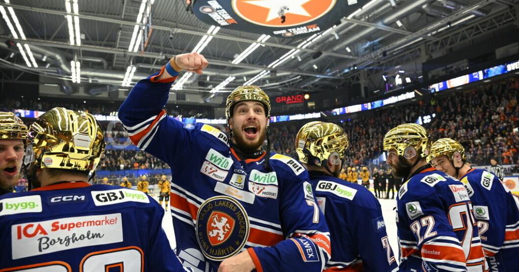 Backen Hardy Häman Aktell, en av komponenterna som gjort Växjö Lakers till SM-vinnare i ishockey. Därför är Växjö bäst i Sverige