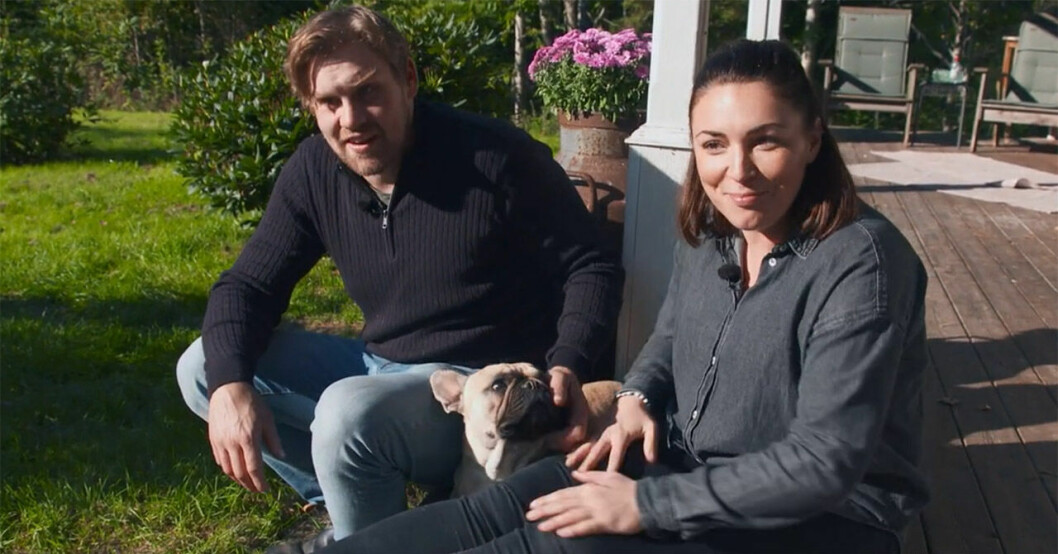 ”Backis” med Evelina och hunden Ralf.