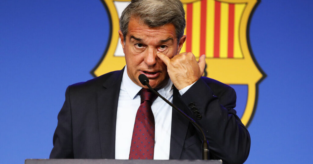 Barcelona ordförande Joan Laporta. Arkivbild. Laporta: "Aldrig gjort något för att få fördel"