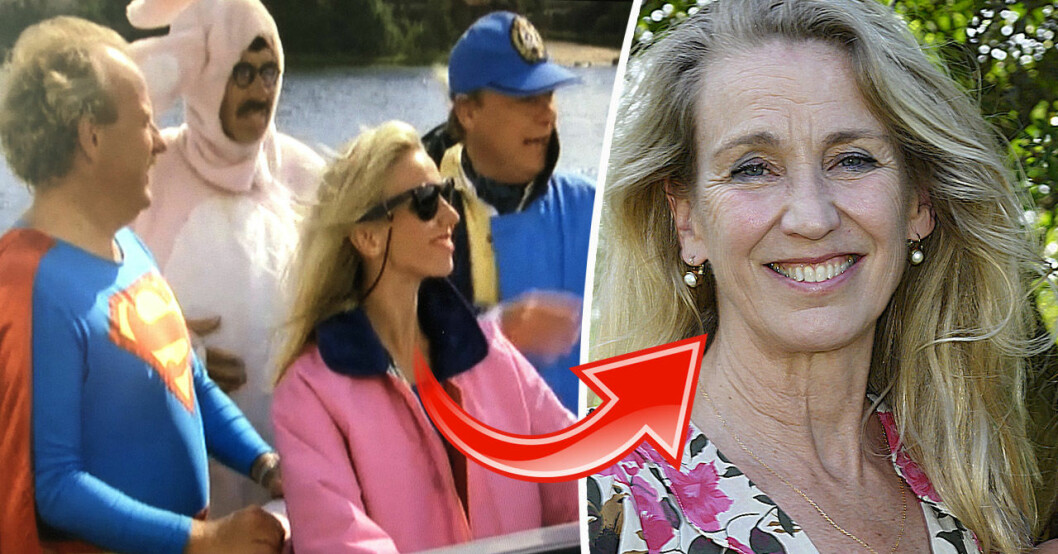 Susanne Barklund, Jon Skolmen, Lasse Åberg och Per Eggers i SOS – en segelsällskapsresa.