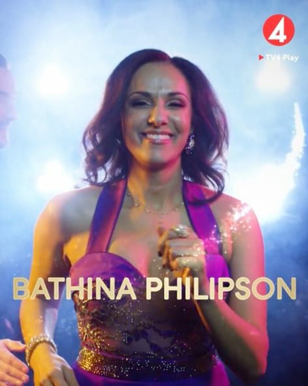 Bathina Philipson. FOTO: TV4 Bathina Philipson är en av deltagarna i Let's dance 2020