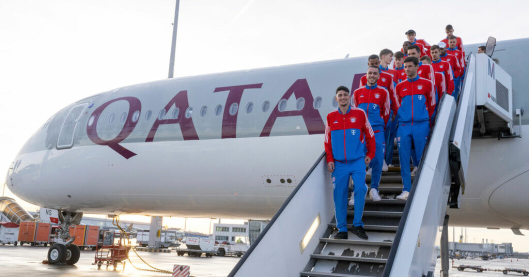Bayern München plus Qatar Airways inte längre lika med sant. Arkivbild. Storklubben avslutar Qatar-samarbete