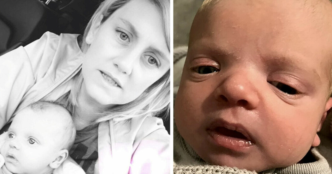 Hannah Doyle med sin son Zander.