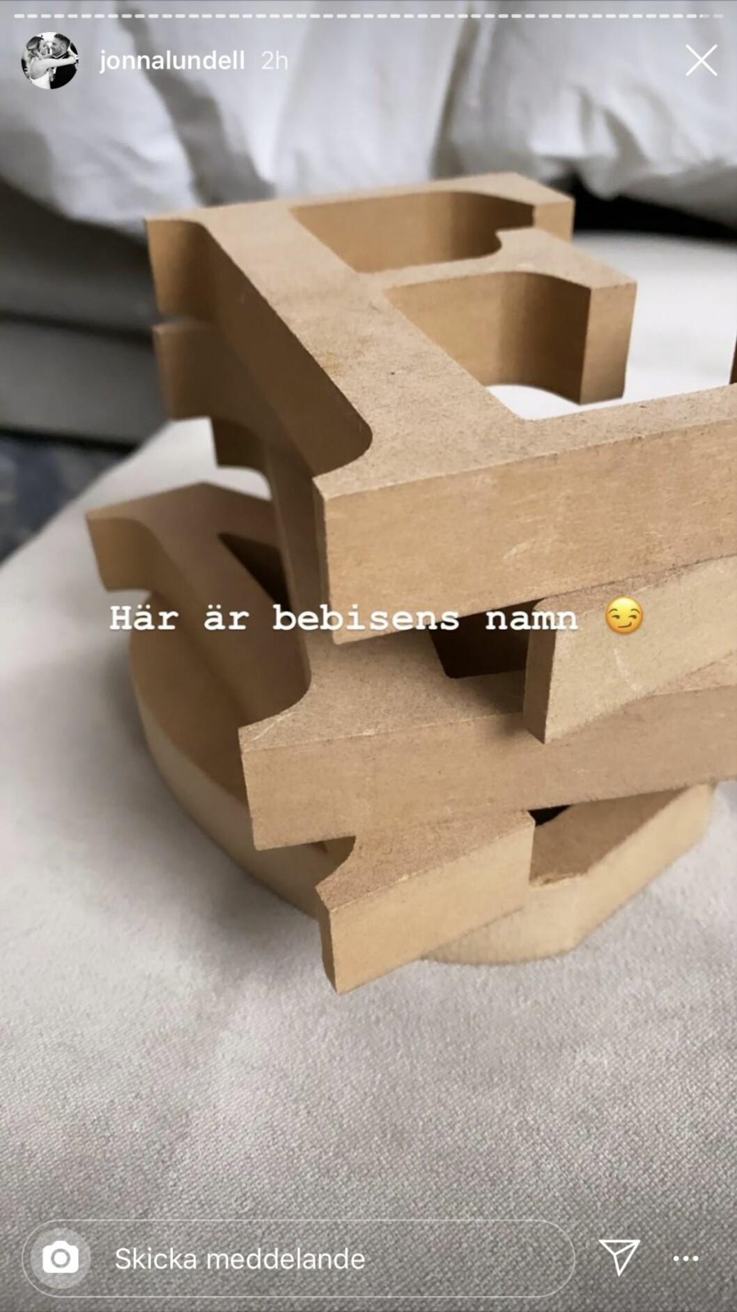 FOTO: Instagram Bebis namn Jonna Lundell