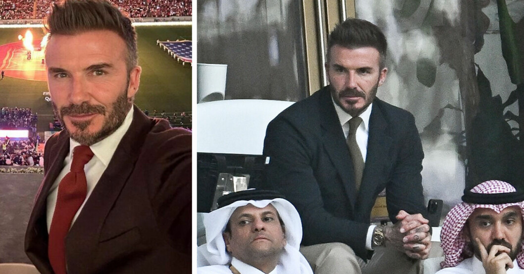 David Beckham tvingas lämna lyxhotellet i Qatar efter att supportrarna hittat honom