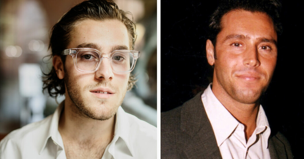 Benjamin och hans pappa i unga dar är verkligen lika. Benjamin Ingrosso med hans pappa Emilio Ingrosso.