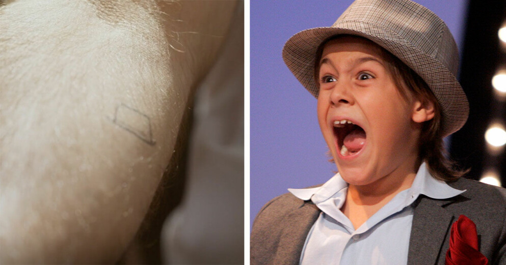Benjamin Ingrosso vann 2006 Lilla Melodifestivalen. Vad få visste då var att hans klädsel var en hyllning till Vanheden i Jönssonligan. 15 år senare tatuerade han in en hatt på överarmen.